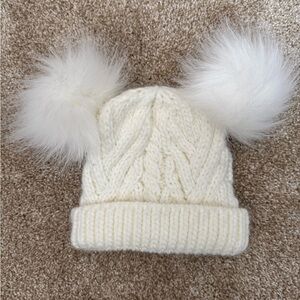 Cableknit Cream Hat